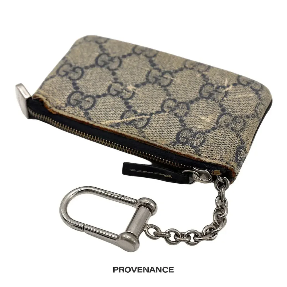 🔴 Gucci Key Pouch Cles - GG Supreme Navy - Picture 4 of 7